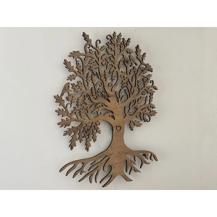 Li-Go 5732/DUB/S2 - LED hämardatav seinakaunistus LED/10W/5V 20000 mAh 68x80 cm tamm