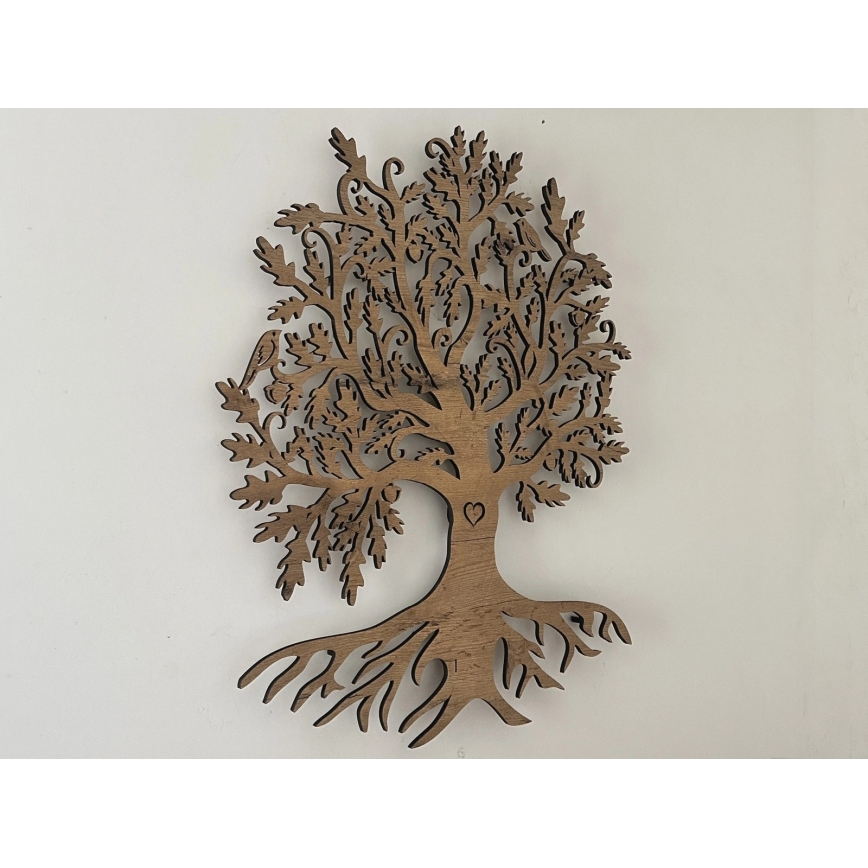 Li-Go 5732/DUB/S2 - LED hämardatav seinakaunistus LED/10W/5V 20000 mAh 68x80 cm tamm