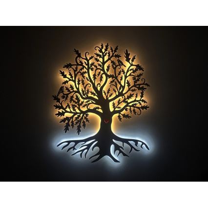 Li-Go 5739/DUB2 - Hämardatav LED-seinakaunistus LED/10W/230V 68x80 cm tamm