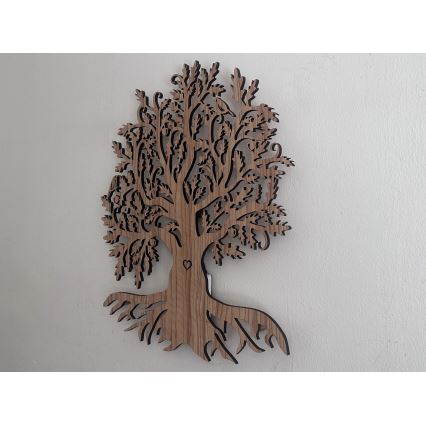 Li-Go 5747/DUB2 - LED Hämardatav seinakaunistus LED/10W/230V 45x55 cm tamm