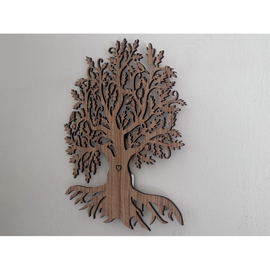 Li-Go 5747/DUB2 - LED Hämardatav seinakaunistus LED/10W/230V 45x55 cm tamm