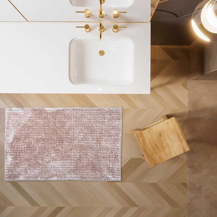 Libisemiskindel vannimatt CHENILLE 50x80 cm beež