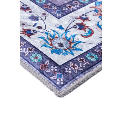 Libisemisvastane idamaine vaip PRINT SHINE 70x140 cm, sinine