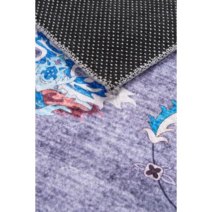 Libisemisvastane idamaine vaip PRINT SHINE 70x140 cm, sinine