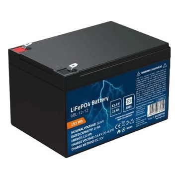 LiFePO4 aku 12,8 V / 12 Ah