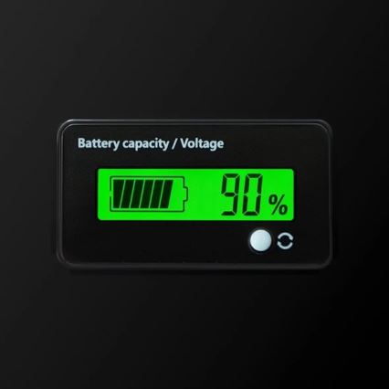 LiFePO4-aku ekraaniga 12,8 V/100 Ah