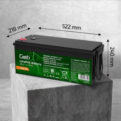 LiFePO4 akupatarei 12,8V/200Ah