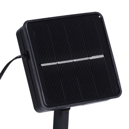 JUST LIGHT. 19971-18 - LED RGB päikesetoitega valgusriba TEANIA LED/3,7V 5 m 1200 mAh IP44 must