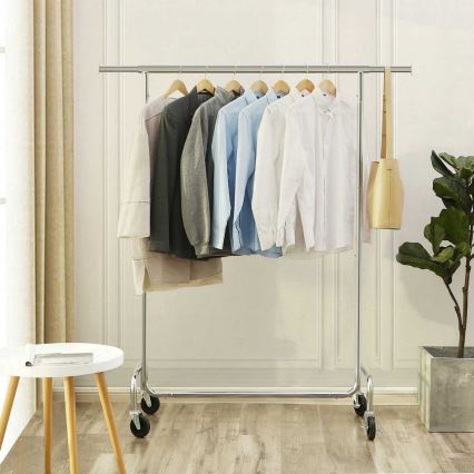 Liigutatav põrandariidenagi JEAN 110/150x160x45 cm, hõbedane