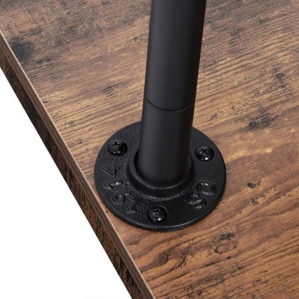 Liigutatav seisev riidenagi LINEA pruun/must