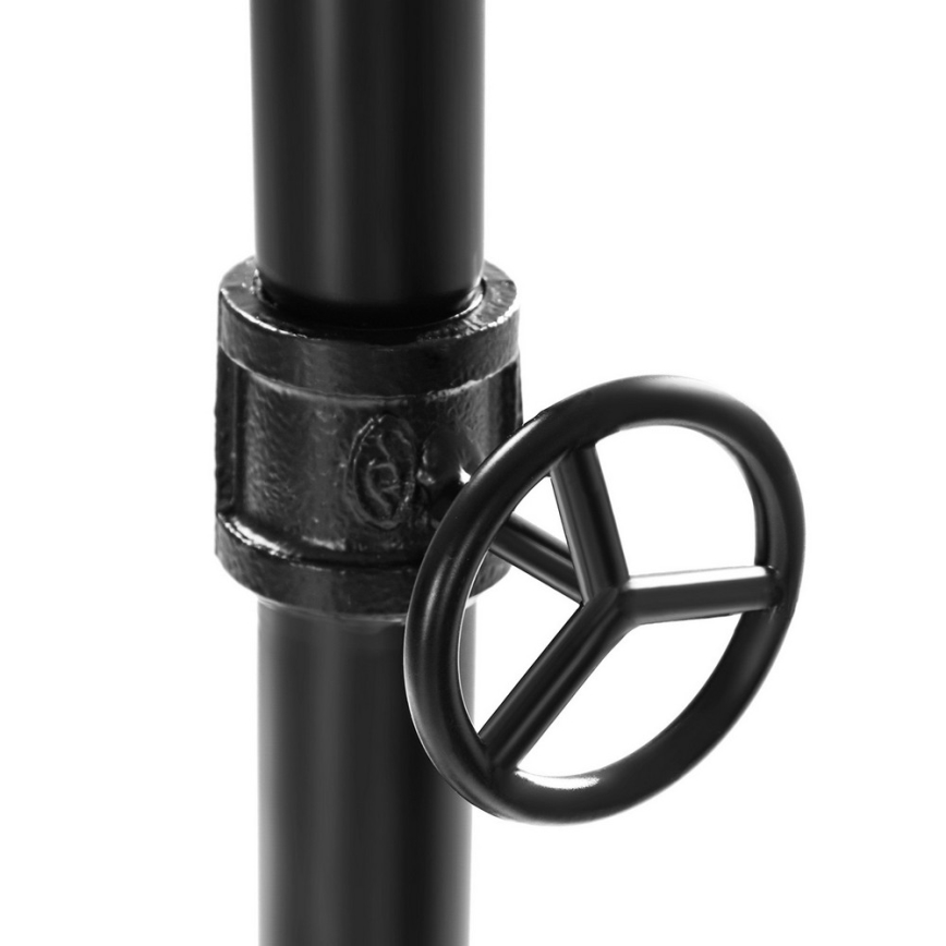 Liigutatav seisev riidenagi LINEA pruun/must