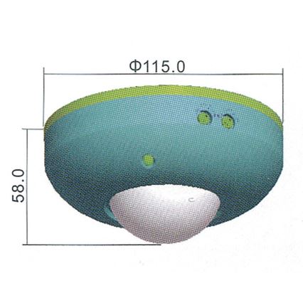 Liikumisandur PIR B 360° 1200W/230V valge