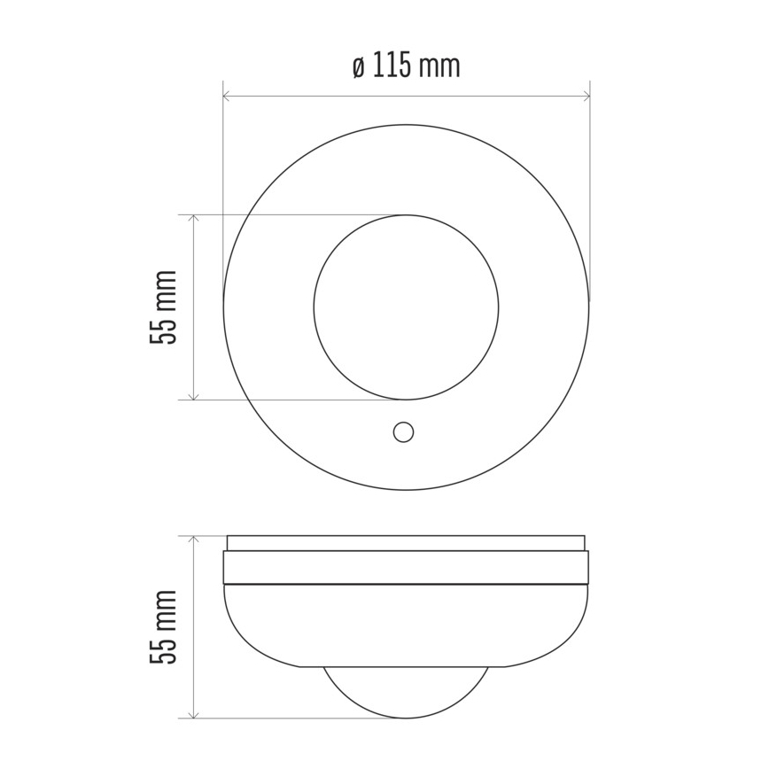 Liikumisandur PIR B 360° 1200W/230V valge