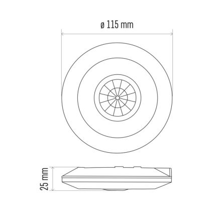 Liikumisandur PIR B 360° 2000W/230V valge