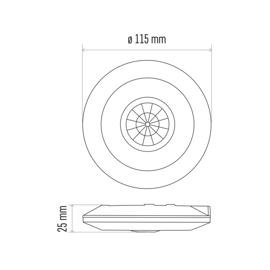 Liikumisandur PIR B 360° 2000W/230V valge