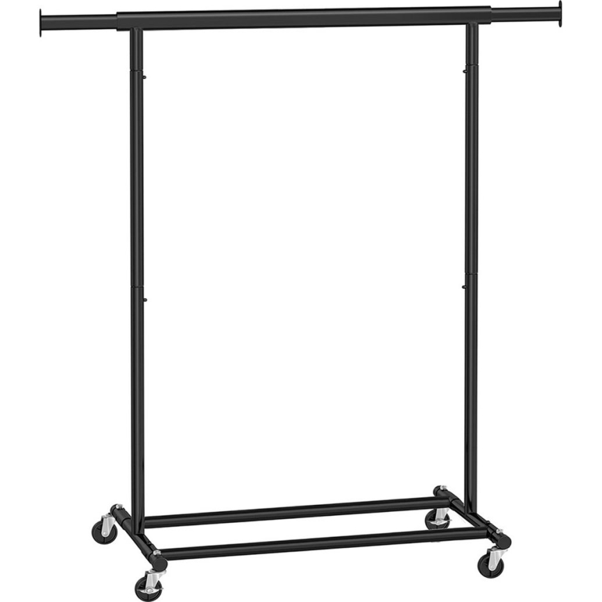 Liikuv seisev riidenagi LINEA, must