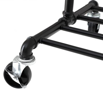 Liikuv seisev riidepuu LINEA, must