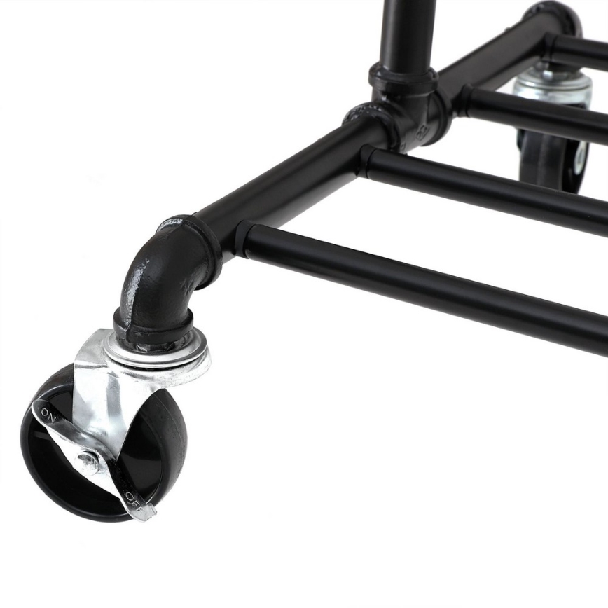 Liikuv seisev riidepuu LINEA, must