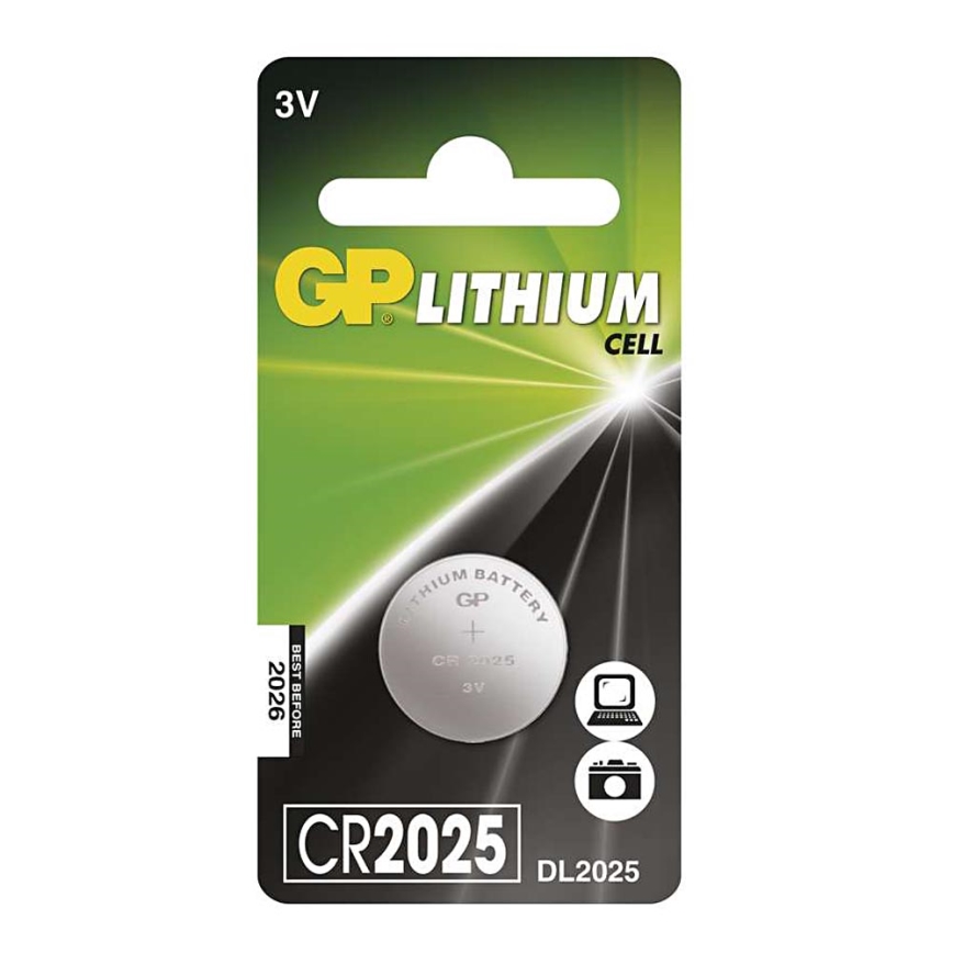 Liitium CR2025 GP LITHIUM 3V/170 mAh