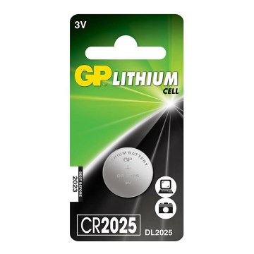 Liitium nööppatarei 1 x CR2025 GP 3V/170mAh