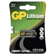 Liitiumpatarei CR123A GP LITHIUM 3V/1400 mAh