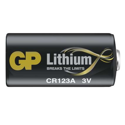 Liitiumpatarei CR123A GP LITHIUM 3V/1400 mAh