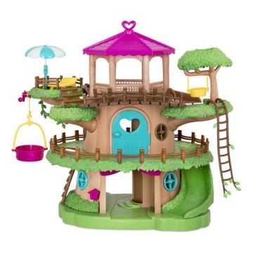 Li'l Woodzeez - Mängukomplekt FAMILY TREEHOUSE puumaja