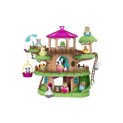 Li'l Woodzeez - Mängukomplekt FAMILY TREEHOUSE puumaja