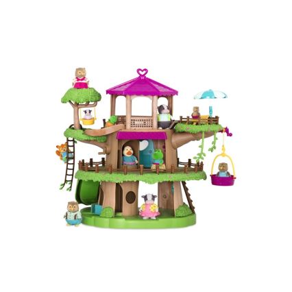 Li'l Woodzeez - Mängukomplekt FAMILY TREEHOUSE puumaja