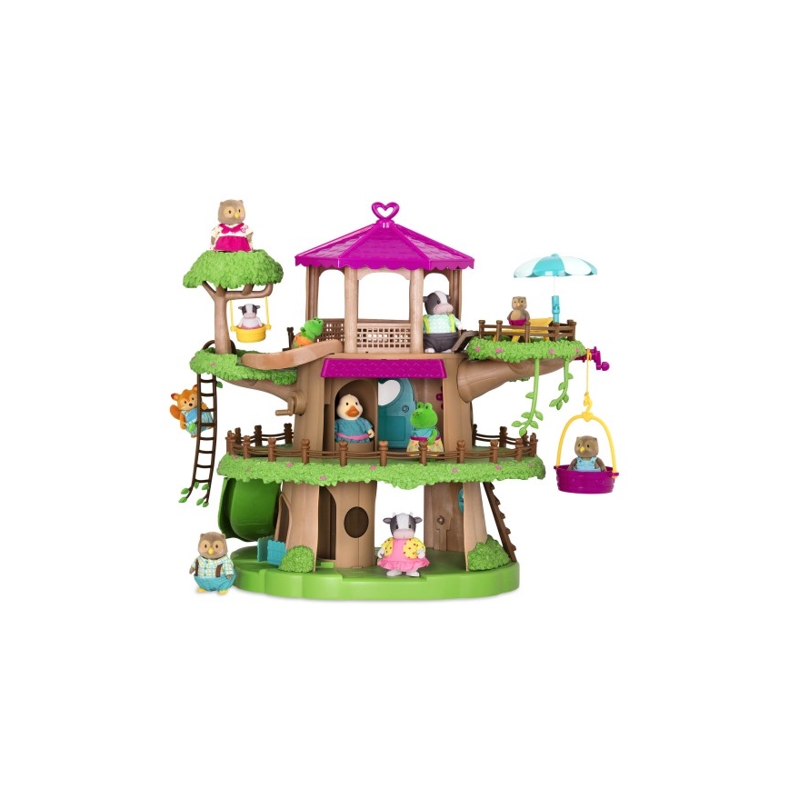 Li'l Woodzeez - Mängukomplekt FAMILY TREEHOUSE puumaja