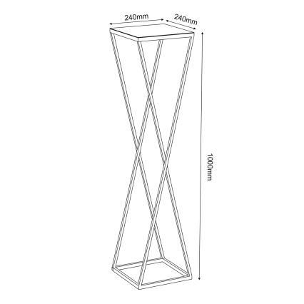 Lillealus 100x24 cm kuldne