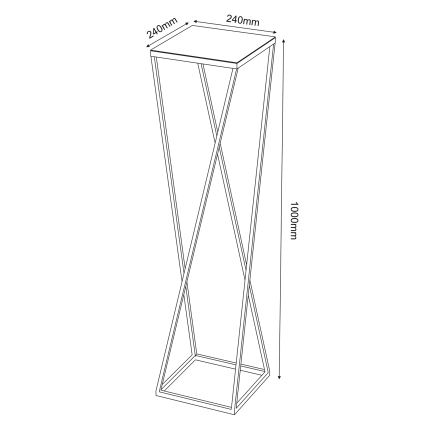 Lillealus 100x24 cm kuldne