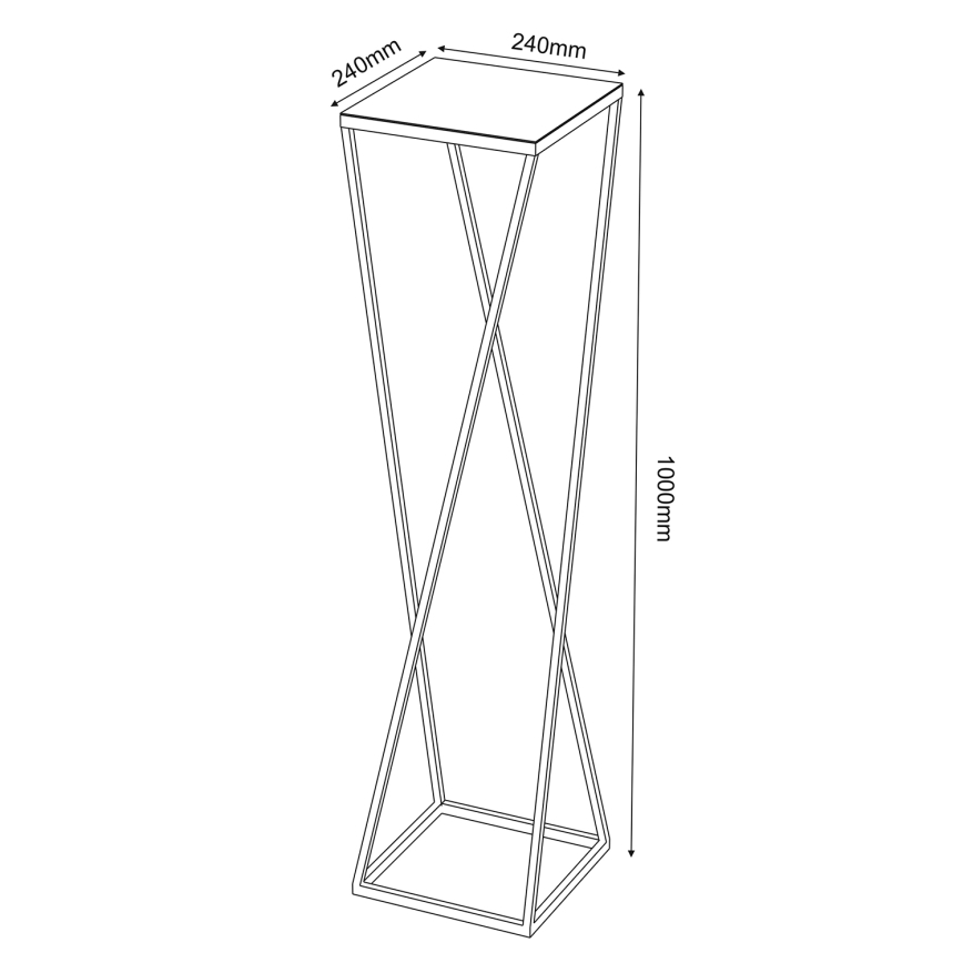 Lillealus 100x24 cm must