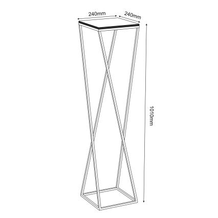 Lillealus 100x24 cm valge