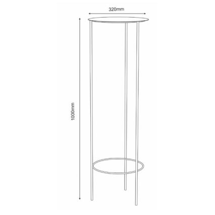 Lillealus 100x32 cm kuldne