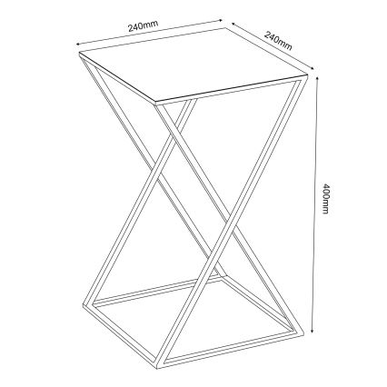 Lillealus 40x24 cm kuldne