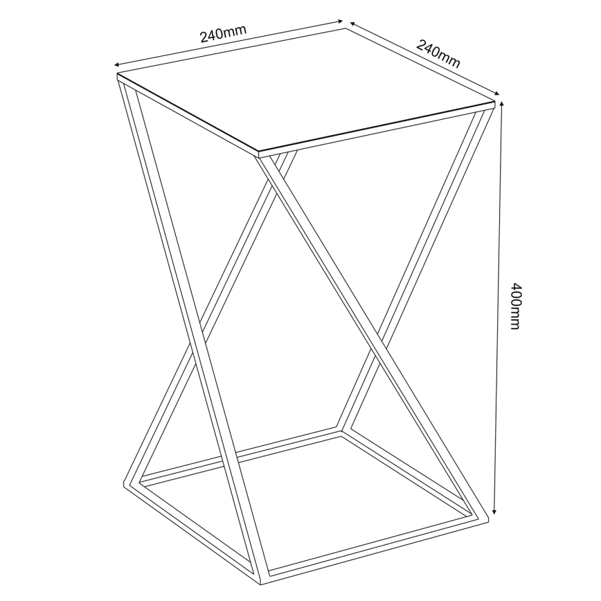 Lillealus 40x24 cm kuldne