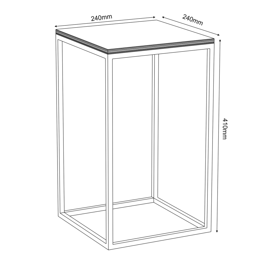 Lillealus 40x24 cm valge