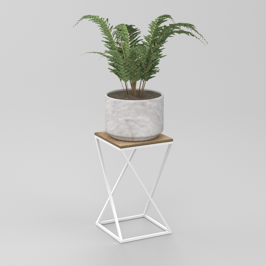 Lillealus 40x24 cm valge