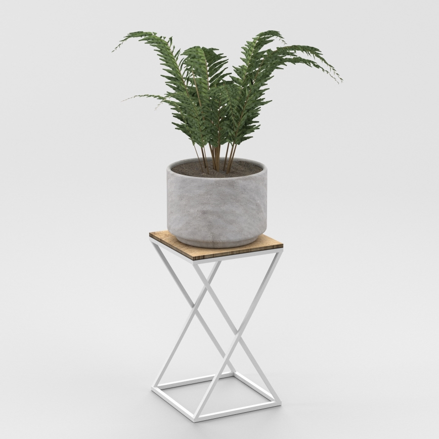 Lillealus 40x24 cm valge