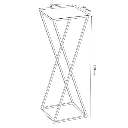 Lillealus 70x24 cm kuldne