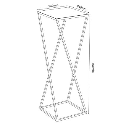 Lillealus 70x24 cm kuldne