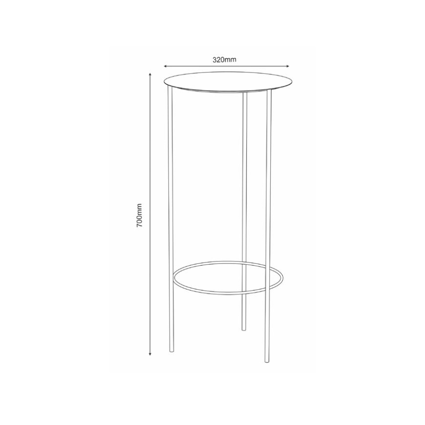 Lillealus 70x32 cm valge
