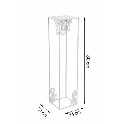 Lillealus 80x24 cm valge