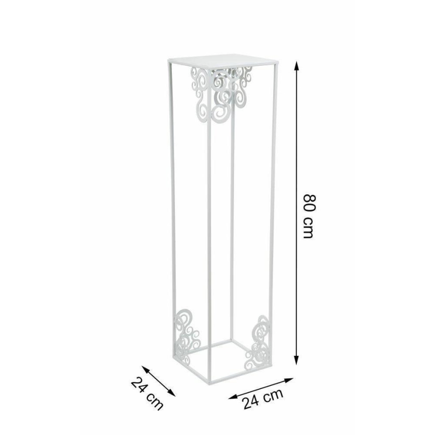 Lillealus 80x24 cm valge