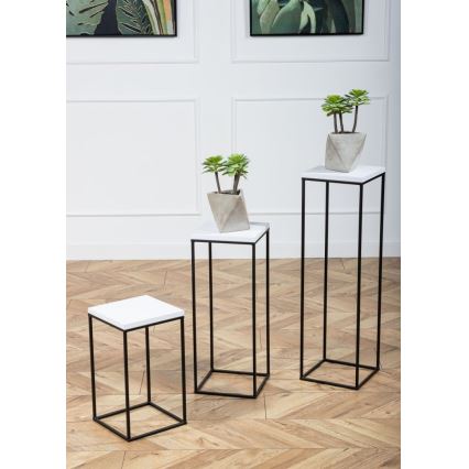 Lillealus BASICLOFT 80x24 must/valge
