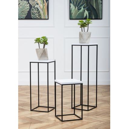 Lillealus BASICLOFT 80x24 must/valge
