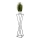 Lillealus LOFT 100x24 cm must/valge