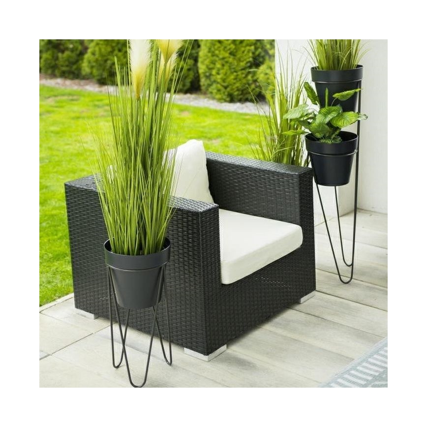 Lillepoti alus LOFT 50x30 cm must