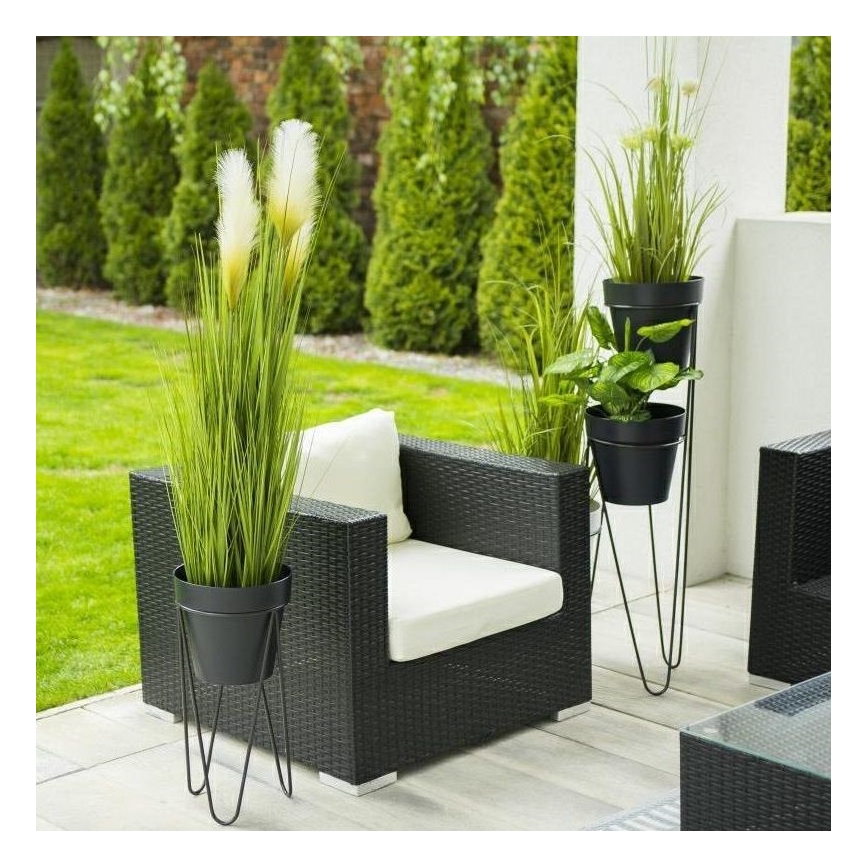 Lillepoti alus LOFT 50x30 cm must